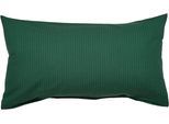 Kissenbezug JANINE "PIANO 0125 31 80x80", grün (waldgrün), B:40cm L:80cm, Mako-Soft-Seersucker, Obermaterial: 100% Baumwolle, Kissenbezüge, Kissenbezug, mit Reißverschluss