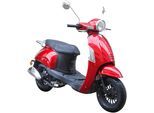 Motorroller GT UNION "Massimo 45", rot (rot, schwarz), Motorroller, ohne Topcase, 45 km/h, Luftgekühlter Motor, B:67cm H:115cm L:189cm