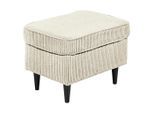 Carryhome Hocker, Creme, Holz, Buche, massiv, rechteckig, 63x43x42 cm, Made in EU, Wohnzimmer, Hocker, Sitzhocker
