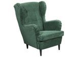 Carryhome Ohrensessel, Dunkelgrün, Holz, Buche, massiv, 78x102x98 cm, Wohnzimmer, Sessel, Ohrensessel