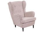 Carryhome Ohrensessel, Rosa, Holz, Buche, massiv, 78x102x98 cm, Wohnzimmer, Sessel, Ohrensessel