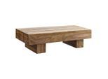 Mid.you Couchtisch, Sheesham, Holz, Sheesham, massiv, rechteckig, Sockel, 45x30x120 cm, Wohnzimmer, Wohnzimmertische, Couchtische