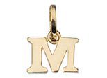 Buchstabenanhänger JOBO "Anhänger Buchstabe", gold (gelbgold 333), Schmuckanhänger, Damen, M, Gelbgold 333, 333 Gold