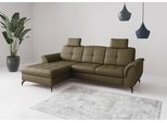Ecksofa SIT & MORE "Zora", olive, B:262cm H:92cm T:164cm, Sofas, Ecksofa