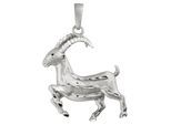 Sternzeichenanhänger JOBO "Anhänger Sternzeichen", silber (silber 925), Schmuckanhänger, Damen, Steinbock, Silber 925 (Sterlingsilber), 925 Silber rhodiniert