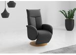 TV-Sessel HOME AFFAIRE "Glendale", dunkelgrau, B:75cm H:112cm T:82cm, 95% Polyester, 5% Polyamid, Sessel, wahlweise mit Aufstehhilfe, 2 Motoren und Akku