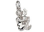 Sternzeichenanhänger JOBO "Anhänger Sternzeichen", silber 925, Schmuckanhänger, Damen, Wassermann, Silber 925 (Sterlingsilber), 925 Silber rhodiniert mit Zirkonia