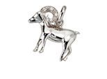 Sternzeichenanhänger JOBO "Anhänger Sternzeichen", silber 925, Schmuckanhänger, Damen, Widder, Silber 925 (Sterlingsilber), 925 Silber rhodiniert mit Zirkonia