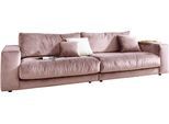 Big-Sofa 3C CANDY "Enisa II, elegantes Mega-Sofa, super bequem und toll verarbeitet", rot (rosenholz), B:290cm H:86cm T:127cm, Korpus/Basismaterial: 100% Polyester. Sitzfläche: 100% Polyester, Sofas, Big-Sofa, bestehend aus Modulen, daher auch individuell aufstellbar
