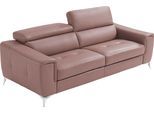 Schlafsofa EGOITALIANO "Francine Designsofa, Loungesofa mit Dauerschlaffunktion, Breite 233 cm", beige (safari), B:233cm H:100cm T:106cm, Leder »BULL« (echtes Rindsleder). Geschliffenes, pigmentiertes und behandeltes Rindsleder mit einer Dicke von 1, 3-1, 5 mm. Dieses Leder zeigt eine ziemlich weiche Hand mit einem halb undurchsichtigen Aussehen. Es handelt sich um ein geschütztes Leder. Eine leic