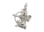 Sternzeichenanhänger JOBO "Anhänger Sternzeichen", silber 925, Schmuckanhänger, Damen, Schütze, Silber 925 (Sterlingsilber), 925 Silber rhodiniert mit Zirkonia