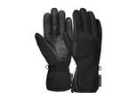 Skihandschuhe REUSCH "TIFFANY R-TEX XT", Damen, Gr. 7, schwarz, schwarz, 88% Polyamid, 8% Ziegenleder, 4% Elasthan, mehrfarbig, Handschuhe, mit innovativer Insert-Membran