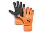 Torwarthandschuhe PUMA "PUMA ULTRA Pro Torwarthandschuhe Unisex", Damen, Gr. 9, heat fire glowing rot schwarz orange, Obermaterial: 100% Polyester. Handgelenkschoner: 100% Latex. Handfläche: 100% Latex. Handrücken: 100% Latex, Handschuhe