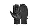 Skihandschuhe REUSCH "Track-X TOUCH-TEC", Damen, Gr. 9, schwarz, 60% Polyester, 40% Rindsleder, unifarben, Handschuhe, mit winddichter, atmungsaktiver Funktion