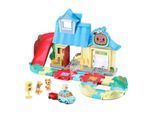 VTech CoComelon Tut Tut Baby Flitzer JJs Spielhaus Lernset mit Auto und Tieren