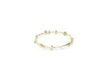 Armkette SWAROVSKI "Schmuck Geschenk Constella Armband", bunt (gelbgoldfarben, kristallweiß, grün, kristallweiß, grün), Armbänder, Damen, Metall, Armkette, mit Swarovski Kristall, Zirkonia (synth.)