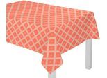 Tischdecke ADAM "Maroccan Shiraz Light" Gr. 3, orange, B:130cm L:190cm, Bio-Baumwolle, Tischdecken, Tischdecke, aus 100% Bio-Baumwolle