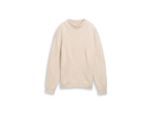 TOM TAILOR Damen Loose Fit Strickpullover mit Stehkragen, braun, Uni, Gr. M