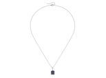 Kette mit Anhänger SMART JEWEL "Anhänger m. Zirkonia, Silber 925/-", blau, Halsketten, Damen, 45cm, Silber 925 (Sterlingsilber)