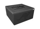 Thermobox Kängabox® Easy S, Volumen 32 l, Tragegriffe, stapelbar, mit Deckel, wiederverwendbar, L 410 x B 410 x H 330 mm, EPP, schwarz
