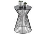 Landscape Beistelltisch, Schwarz, Metall, rund, rund, 35x46x35 cm, Wohnzimmer, Wohnzimmertische, Beistelltische, Beistelltische Metall