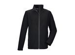 Fleecejacke KILLTEC "KOW 65 MN FLC JCKT", Damen, Gr. 4XL, schwarz, Obermaterial: 100% Polyester, Jacken Fleecejacke, Fleecejacke mit Stehkragen, Kinnschutz und Eingrifftaschen