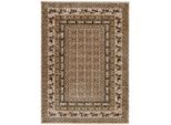 Teppich THEKO "Beatrice GF-137", bunt (beige multi), B:40cm H:10mm L:60cm, Polyester, Teppiche, Teppich, Kurzflor, Orient Optik, mit Bordüre & Fransen, Wohnzimmer