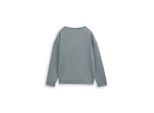 TOM TAILOR Damen Loose Fit Sweatshirt mit Stehkragen, grün, Gemustert, Gr. M