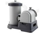 Kartuschen-Filterpumpe INTEX "RCD Krystal Clear", grau, L:52,7cm, Kunststoff, Filteranlagen, 9463 l/h