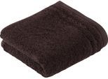 Gästehandtücher VOSSEN "Vienna Style Supersoft", braun (schwarz braun), B:30cm L:50cm, Walkfrottee, Baumwolle, Handtücher, im Set, supersoft Baumwolle