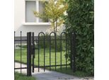 vidaXL Einzelflügel-Zauntor mit Bügel-Design 100 x 75 cm