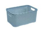 My Baby Lou Aufbewahrungskörbchen , Blau , Kunststoff , 7 l , rechteckig , 19.5x12.5x28.5 cm , Made in Europe , Ordnen & Aufbewahren, Dekoboxen & Aufbewahrungsboxen, sonstige Boxen