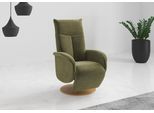 TV-Sessel HOME AFFAIRE "Glendale", grün (hellgrün), B:75cm H:112cm T:82cm, 100% Polyester, Sessel, wahlweise mit Aufstehhilfe, 2 Motoren und Akku