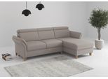 Ecksofa HOME AFFAIRE "Glendale, L-Form", taupe, B:253cm H:84cm T:166cm, 95% Polyester, 5% Polyamid, Sofas, Ecksofa, inkl. Kopfteilverstellung, wahlweise mit Vorziehsitz und Bettkasten, Topseller