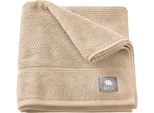 Handtuch MUSTERRING "Solid", beige, B:50cm L:100cm, Frottee, Baumwolle, Handtücher, hautschmeichelnde Airtouch Qualität