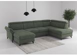 Wohnlandschaft SIT & MORE "Glendale, U-Form", jungle, B:321cm H:84cm T:193cm, 90% Polyester, 10% Polyamid, Sofas, Wohnlandschaft, inkl. Kopfteilverstellung,wahlweise mit Vorziehsitz und Bettkasten