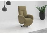 TV-Sessel SIT & MORE "Glendale", beige (olive), B:75cm H:112cm T:82cm, 100% Polyester, Sessel, wahlweise mit Aufstehhilfe, 2 Motoren und Akku