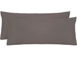 Kissenbezug BIBERNA "Michi Feinjersey mit Reißverschluss", grau, B:40cm L:80cm, Feinjersey, Obermaterial: 100% Baumwolle, Kissenbezüge, Kissenbezug, verschiedene Größen, Feinjersey Kissenhülle aus 100% Baumwolle
