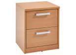 Xora Nachtschrank, Buche, Kunststoff, 2 Schublade(n) Schubladen, 38x46x36 cm, Typenauswahl, Schlafzimmer, Nachttische