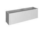Hochbeet BIOHORT "BELVEDERE midi 1,5x0,5; verschiedene Farben", silber (silber, metallic), B:152cm H:61cm T:54,7cm, Stahl, Pflanzgefäße, 152x53x61 cm, extrem langlebig, aus Metall