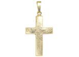 Kreuzanhänger JOBO "Anhänger Kreuz", gold (gelbgold 333), Schmuckanhänger, Damen, Gelbgold 333, 333 Gold