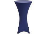 Stehtischhusse Stella Ø 70 cm Blau , Textil , 70x120 cm , Wohntextilien, Bezüge, Stehtischhussen
