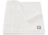 Badetuch MUSTERRING "Solid", weiß (sanftes weiß), B:80cm L:160cm, Frottee, Baumwolle, Handtücher, Badetuch, hautschmeichelnde Airtouch Qualität