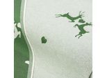 Jacquard "Hirsche & Herzen", grün/natur