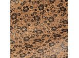 Korkstoff "Blumen", natur/schwarz/gold