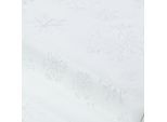Jacquard "Schneekristalle" mit Glitzergarn, weiß/silber