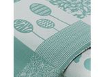 Tischwäsche-Jacquard "Oster-Patch", hellpetrol-color