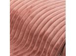 Fellimitat mit Rippen, altrosa, 2,5 cm breite Rippe