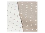 Damast "Miniraute", taupe