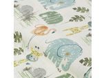 Bio-Baumwollstoff "Elefant, Giraffe & Co.", natur-color
